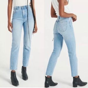 New Rolla's Dusters High Rise Slim Fit Old Stone Denim Jeans Womans Size 32